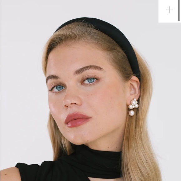 Jennifer Behr Tori Headband in Satin - Picture 6 of 9